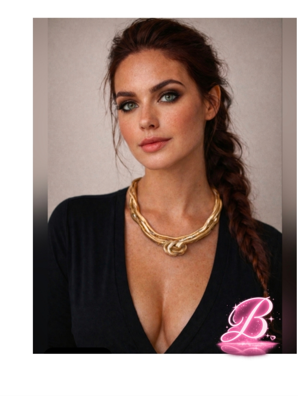 Icing Statement Knot Necklace Gold Plated - NWT